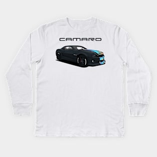 Camaro American Muscle Cars Kids Long Sleeve T-Shirt